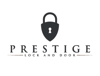Prestige Lock and Door logo design by Lovoos