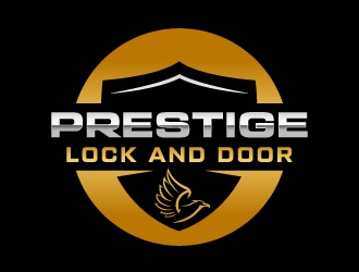 Prestige Lock and Door logo design by akilis13