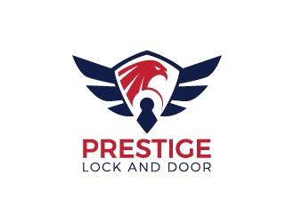 Prestige Lock and Door logo design by Anizonestudio
