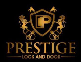 Prestige Lock and Door logo design by PMG