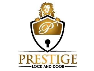 Prestige Lock and Door logo design by PMG