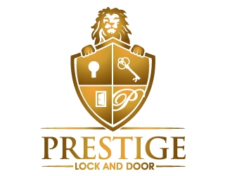 Prestige Lock and Door logo design by PMG