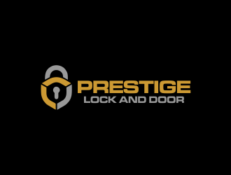 Prestige Lock and Door logo design by ROSHTEIN