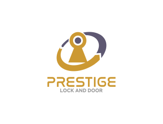 Prestige Lock and Door logo design by ROSHTEIN