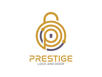 Prestige Lock and Door logo design by ROSHTEIN