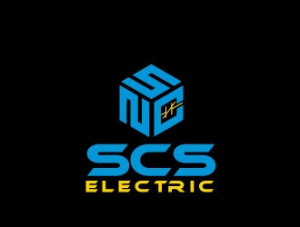 SCS ELECTRIC logo design by tec343