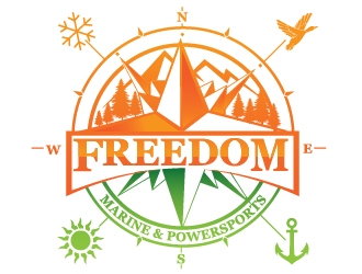 Freedom Marine & Powersports  logo design by dorijo