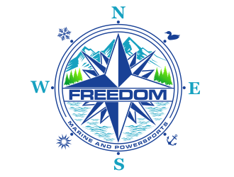 Freedom Marine & Powersports  logo design by Cekot_Art