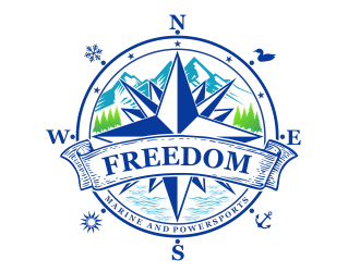 Freedom Marine & Powersports  logo design by Cekot_Art