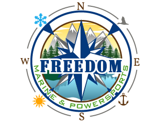 Freedom Marine & Powersports  logo design by THOR_