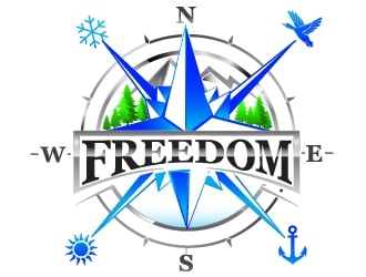 Freedom Marine & Powersports  logo design by dorijo