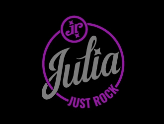 Julia Roth  [logo for bat-mitzvah party] logo design by josephope