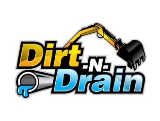 Dirt-N-Drain logo design by MAXR