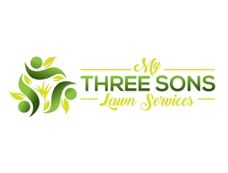 My three sons lawn services  logo design by MAXR