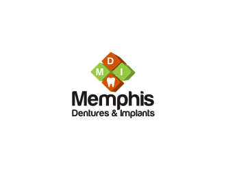 Memphis Dentures & Implants logo design by R-art