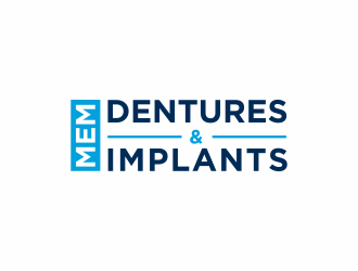 Memphis Dentures & Implants logo design by ammad