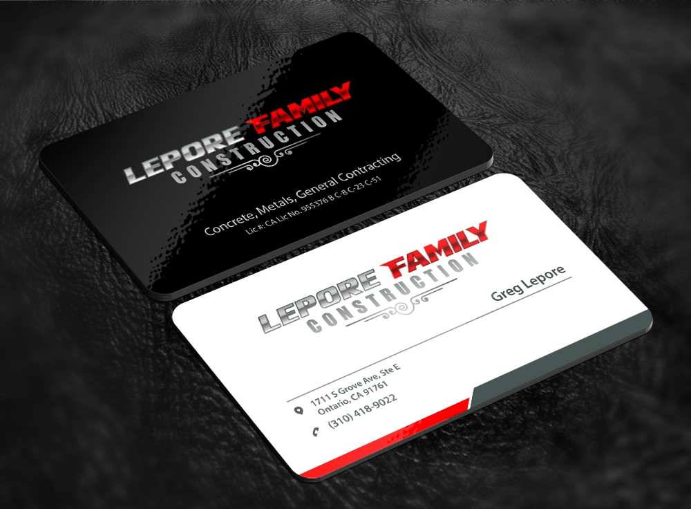 Lepore Family Construction logo design by abss