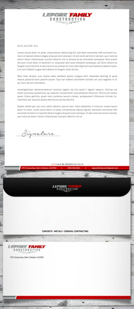 Lepore Family Construction logo design by scriotx