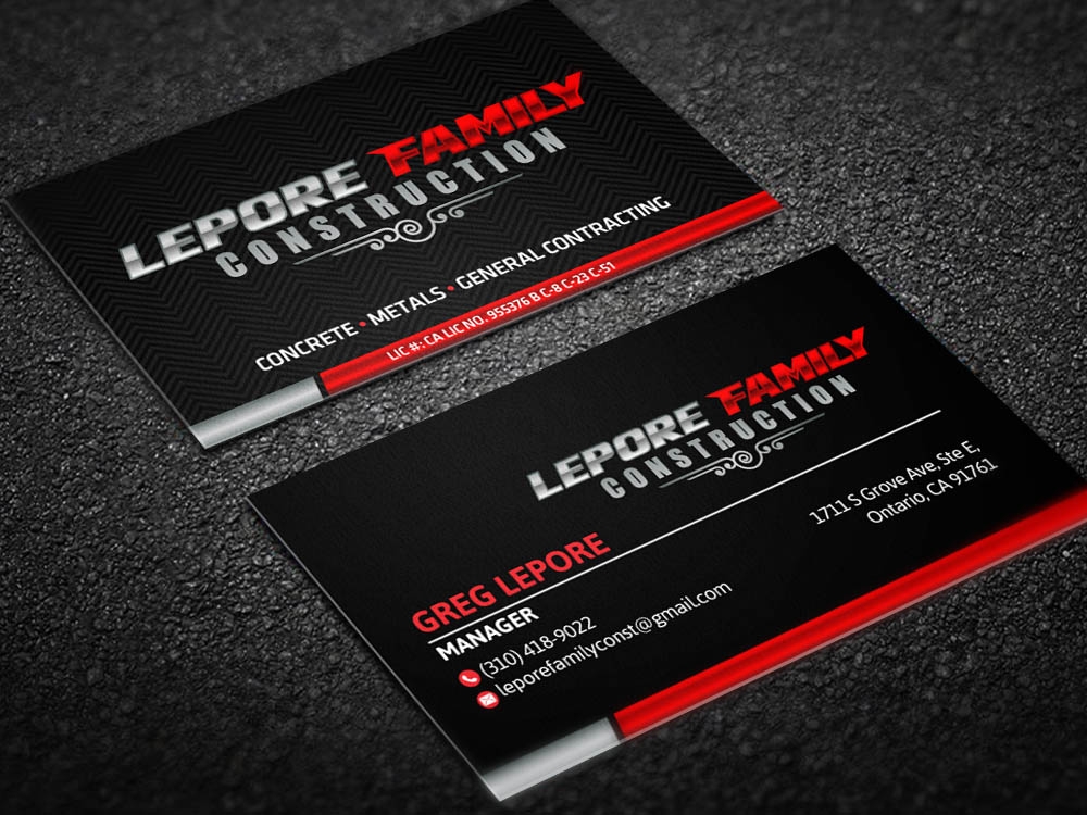 Lepore Family Construction logo design by scriotx