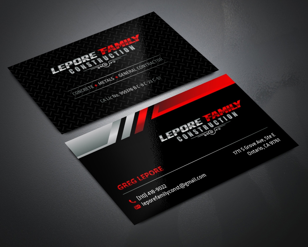 Lepore Family Construction logo design by Boomstudioz