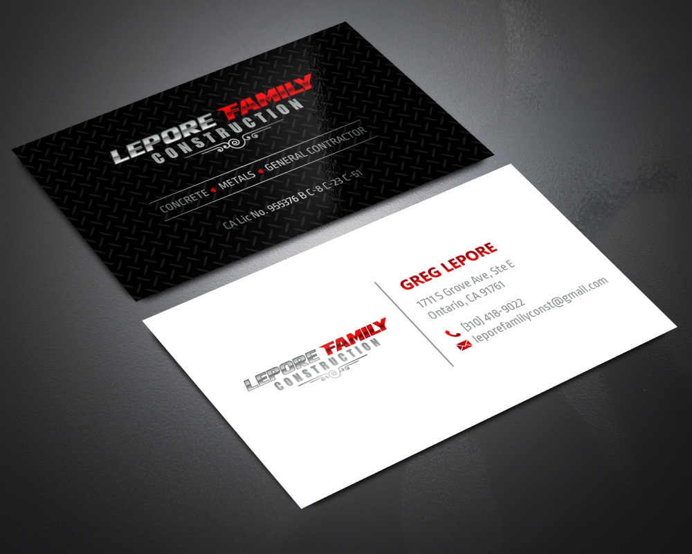 Lepore Family Construction logo design by Boomstudioz