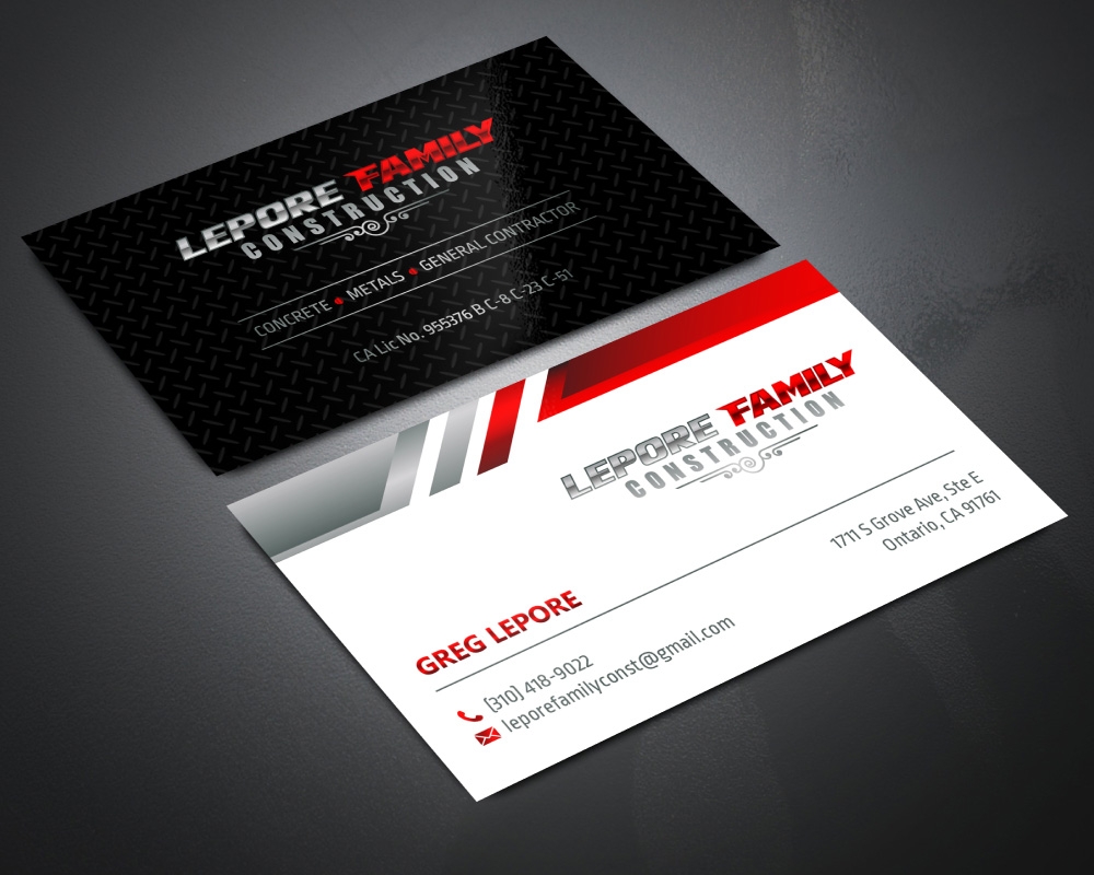 Lepore Family Construction logo design by Boomstudioz