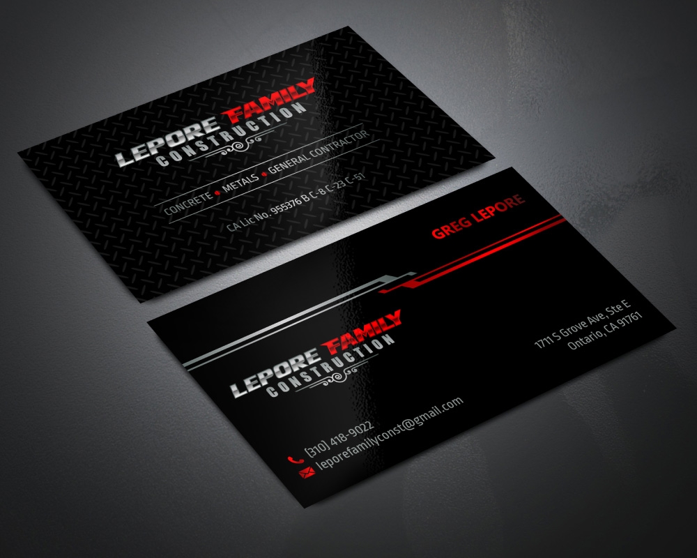 Lepore Family Construction logo design by Boomstudioz