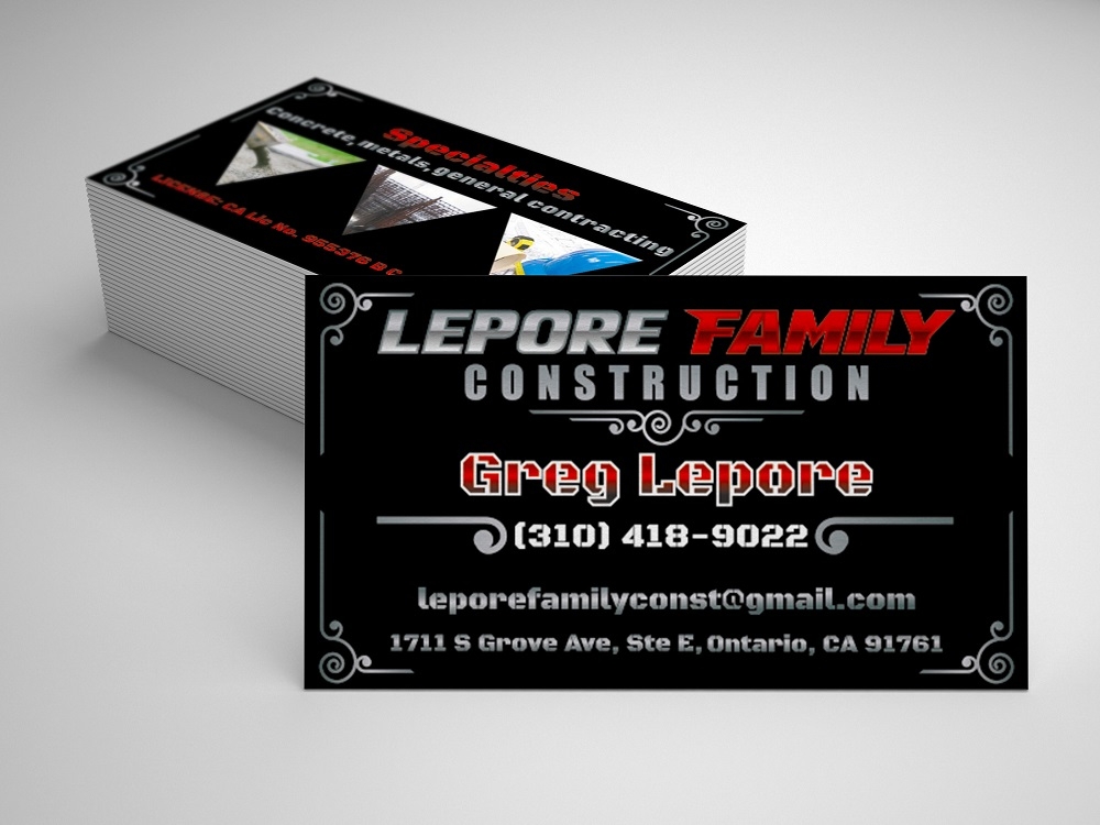 Lepore Family Construction logo design by bulatITA