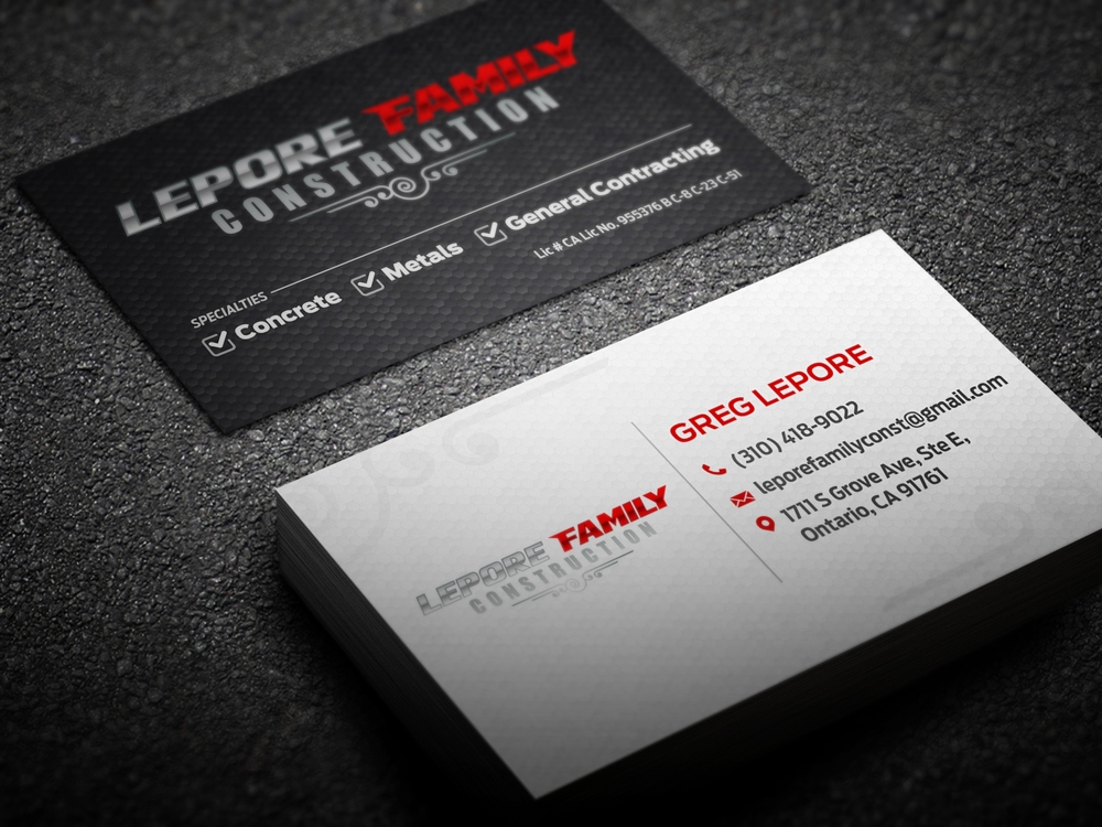 Lepore Family Construction logo design by KHAI