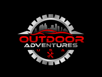 Outdoor Adventures USA logo design by serprimero