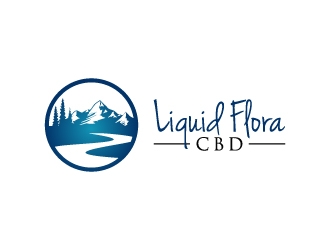 Liquid Flora CBD logo design by pencilhand