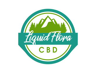 Liquid Flora CBD logo design by JessicaLopes