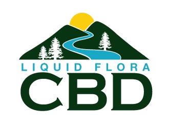 Liquid Flora CBD logo design by PMG