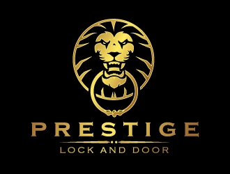 Prestige Lock and Door logo design by REDCROW