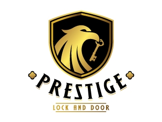 Prestige Lock and Door logo design by REDCROW