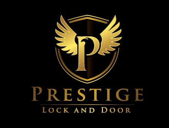 Prestige Lock and Door logo design by REDCROW