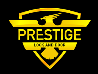 Prestige Lock and Door logo design by Ultimatum