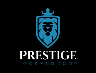 Prestige Lock and Door logo design by JessicaLopes