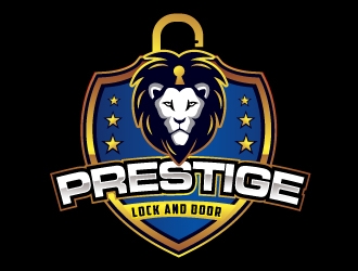 Prestige Lock and Door logo design by REDCROW