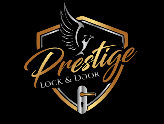 Prestige Lock and Door logo design by BeDesign