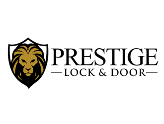 Prestige Lock and Door logo design by kunejo