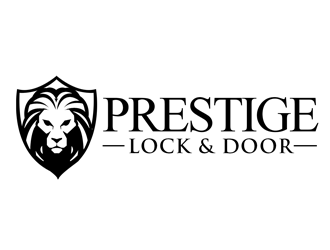 Prestige Lock and Door logo design by kunejo