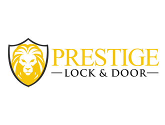 Prestige Lock and Door logo design by kunejo