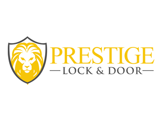 Prestige Lock and Door logo design by kunejo