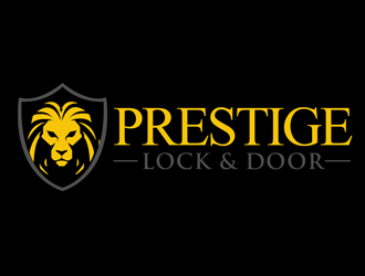 Prestige Lock and Door logo design by kunejo