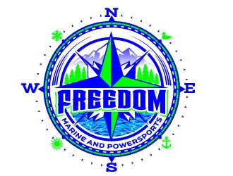 Freedom Marine & Powersports  logo design by jaize