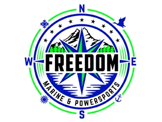 Freedom Marine & Powersports  logo design by MAXR