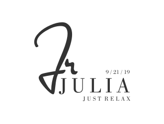 Julia Roth  [logo for bat-mitzvah party] logo design by Gravity