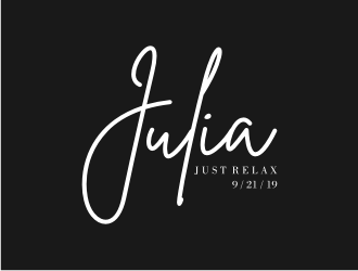 Julia Roth  [logo for bat-mitzvah party] logo design by Gravity