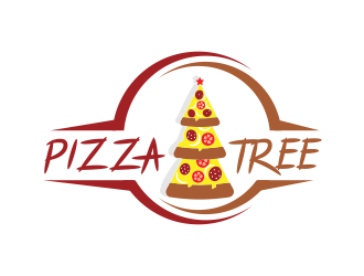 pizza tree logo design by ROSHTEIN